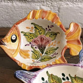 Fish Dish, Floral