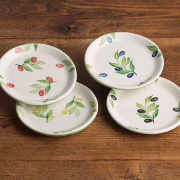 S/4 Olive Plates