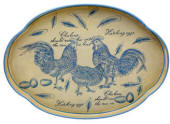 Scalloped Tray, Rise & Shine