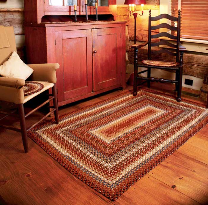 Peppercorn Cotton Braided Rugs by Homespice Decor
