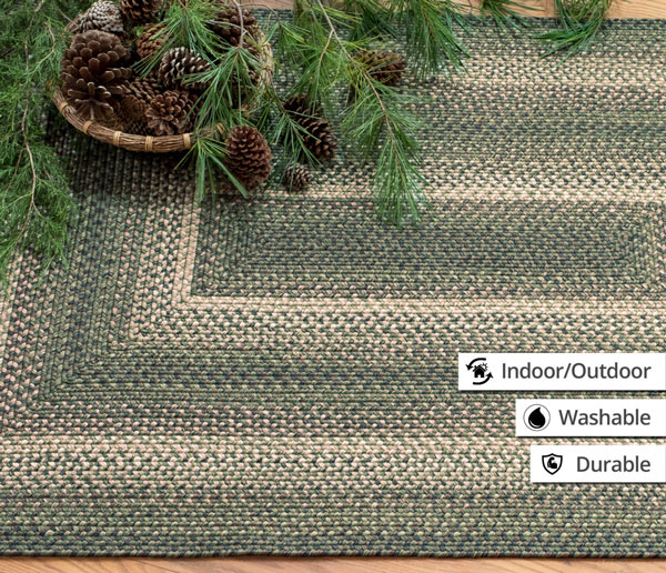 Barcelona Ultra Durable Braided Rugs by Homespice Decor - Lake Erie Gifts &  Decor