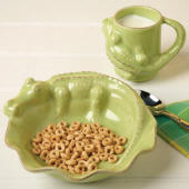 Plate & Mug Set, Alligator