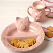 Plate & Mug Set, Pig